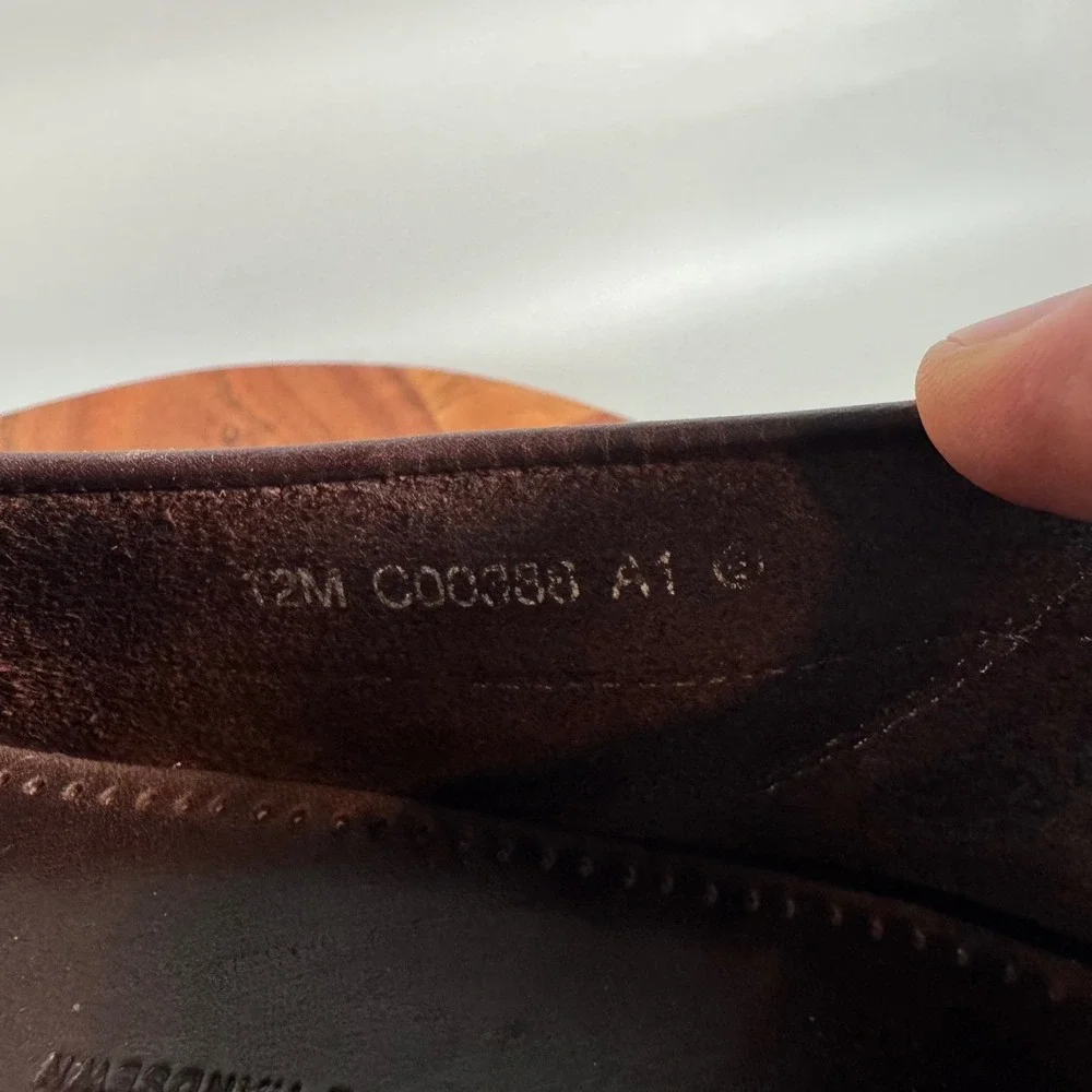Cole Haan Mens 12M Brown Leather Tassel Lug Sole Boat Shoe Loafers C00358